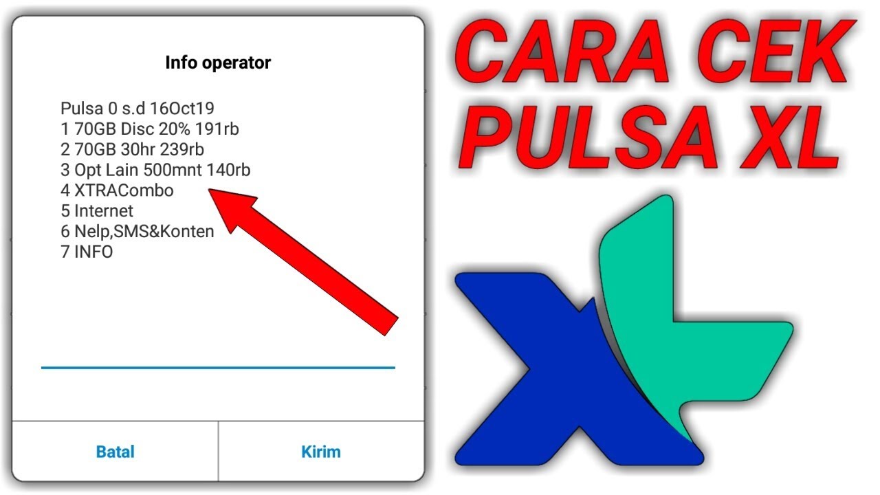 Cara Cek Pulsa XL. 