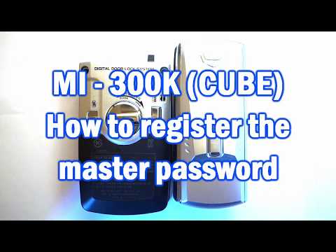 How to setup the master passwords for the MI-300K (CUBE)