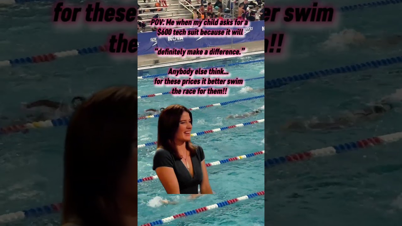 My kid asking for a $600 tech suit.. it will “definitely make a difference” #youthsports #swimming