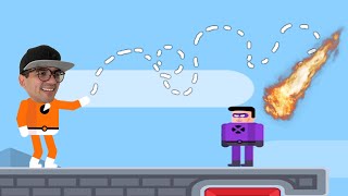 TENTE DERROTAR OS INIMIGOS COM A BOLA DE FOGO SEGUIDORA!- Superhero League (Jogos de celular) screenshot 4