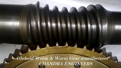 Double Enveloping Globoid Worm & Worm Gear Manufacturer, Chandra Engineers
