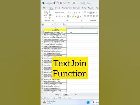 How to use text join function in Excel | #excel #exceltips # ...