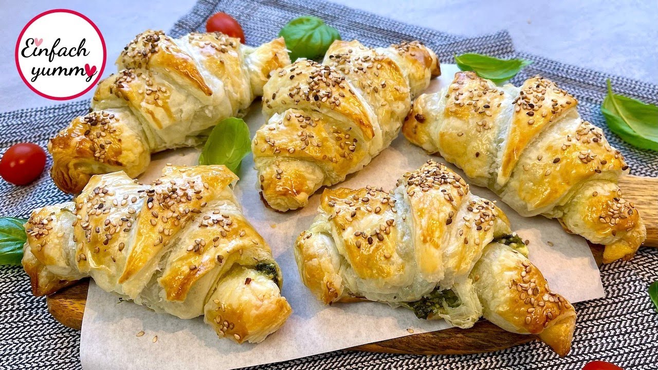Schnelle Pesto Hörnchen 🥐 perfekt an heißen Tagen ☀️ Thermomix® TM6