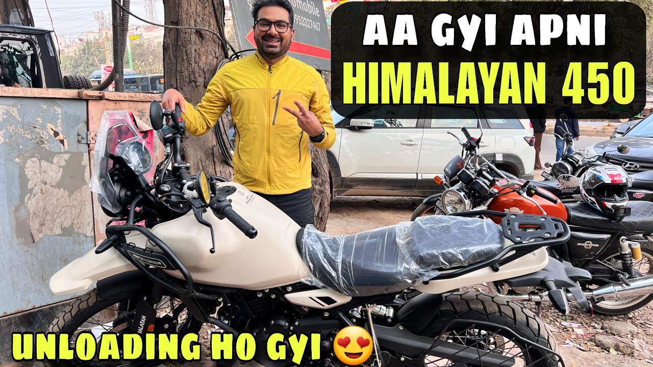 Apni Brand New RE Himalayan 450 Ki Unloading Ho Gyi 😍 | When is the Delivery? | New Bike Excitement