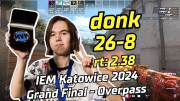 MVP! Spirit donk (26-8) vs FaZe (overpass) | IEM Katowice grand Finals 2024 | Feb 11, 2024 | #cs2