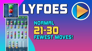 Lyfoes Normal Levels 21 to 30 Walkthrough [100% Perfect!]
