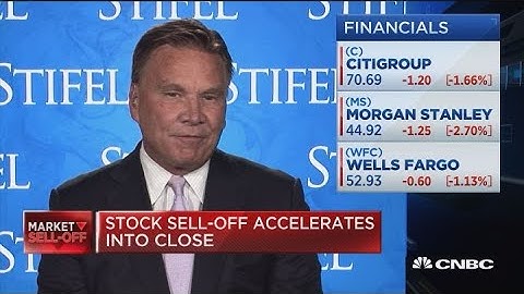 This is a healthy correction, not the end of a bull market, says Stifel Financial CEO