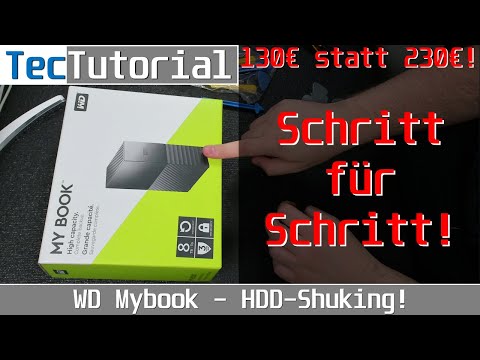 NAS-Festplatte für 130€ statt 230€! WD My Book - HDD-Shuking! | Tutorial | deutsch | 4K