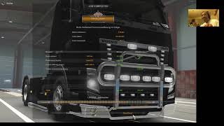 Test streaming OBS Studio 25.0.8 and Euro Truck Simulator 2.0 on Steam