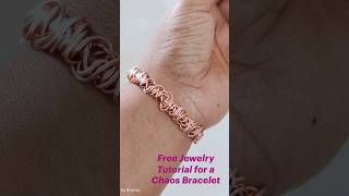 Free Jewelry Tutorial for a Adjustable Copper Chaos Bracelet