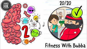 Brain Test 2 Fitness With Bubba Level 1 - 20 Walkthrough Solution