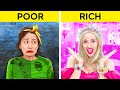 🤑RICH VS POOR BARBIE💞 ROOM MAKEOVER || Cheap Crafts vs Expensive Gadgets by 123GO! CHALLENGE