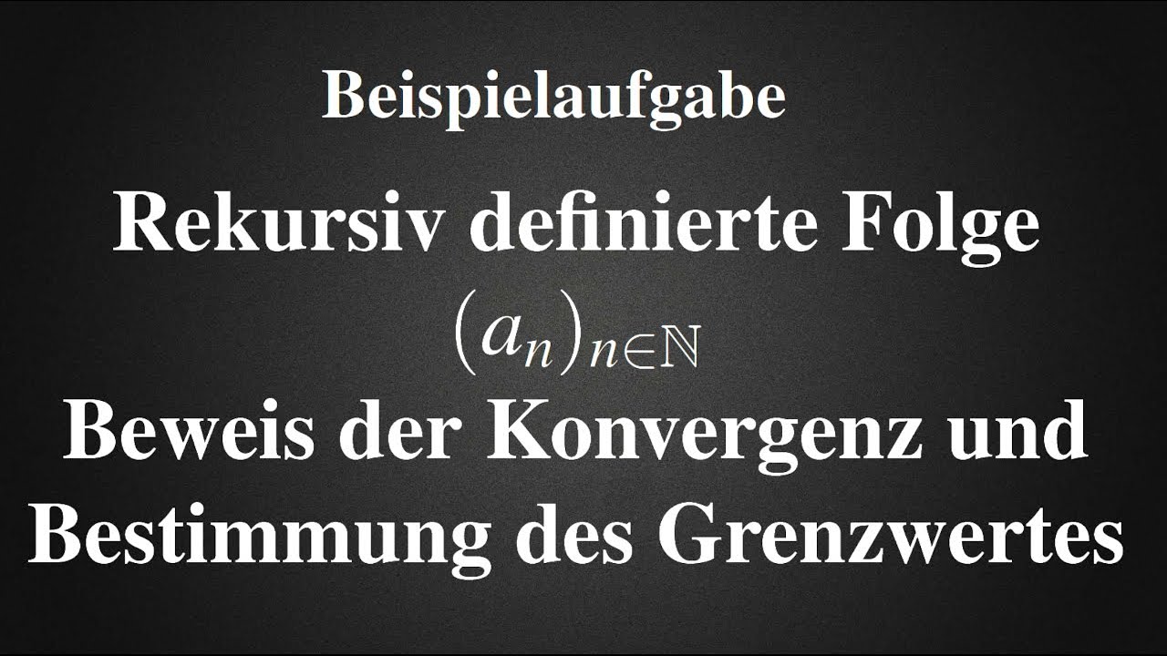 Folge rekursiv und explizit angeben - Schritt für Schritt - Mathe mit Nawid