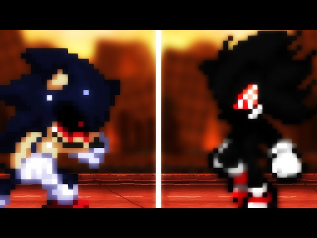 Dark Hyper Sonic and Dark Sonic.EXE V.S. Fleetway Super Sonic