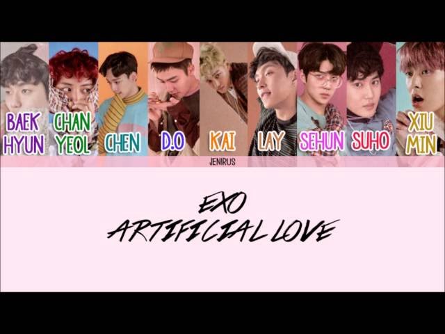 EXO - Artificial Love [Eng/Rom/Han] Picture + Color Coded Lyrics HD class=