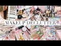 HUGE MAKEUP DECLUTTER! ORGANIZING MY MAKEUP COLLECTION!☕️