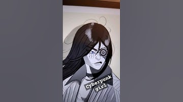 Cyberpunk girl! #art #digitalart #procreate #cyberpunk2077 #artshorts #artstyles #anime #drawing