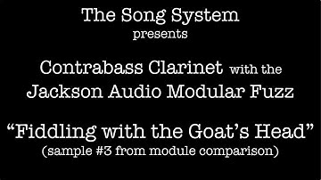 Contrabass Clarinet meets Jackson Audio Modular Fuzz - "Fiddling with the Goat