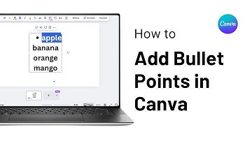 How To Add Bullet Points in Canva (Step By Step)