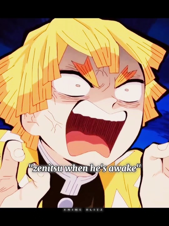 zenitsu while sleeping 💀#demonslayer #zenitsu #anime