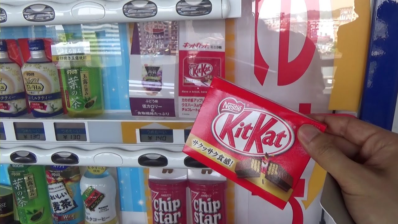 Juice And Candy Vending Machine Kit Kat Youtube