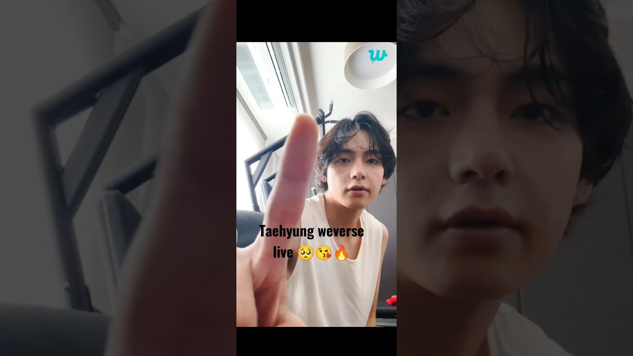 Taehyung Weverse Live I Love V Messy Hair Tae Btsv Bts Viral Hq720
