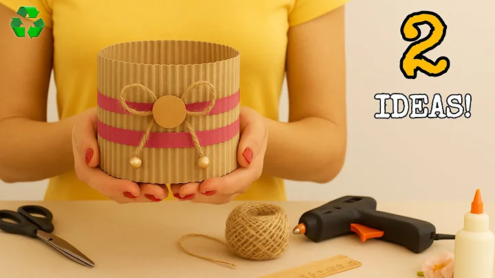 Transforming Thick Cardboard and Plastic Bins ♻️😱 2 clever recycling ideas that will surprise you!