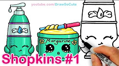 How to Draw Shopkins step by step Cute - YouTube