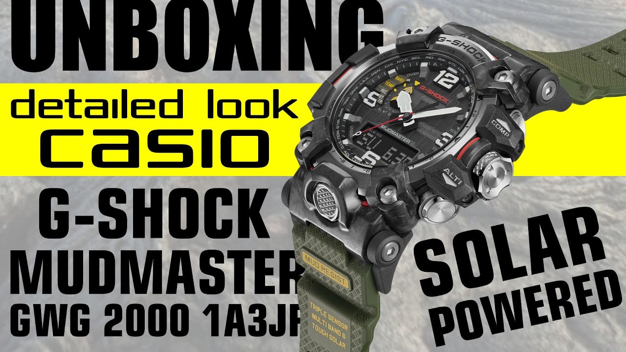 Detailed Look Casio G SHOCK MudMaster GWG 2000 1A3JF Best Outdoor Activity & Adventure Watch to 