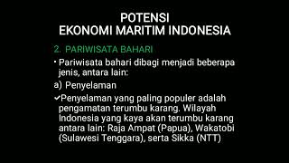 Potensi Ekonomi Maritim Indonesia