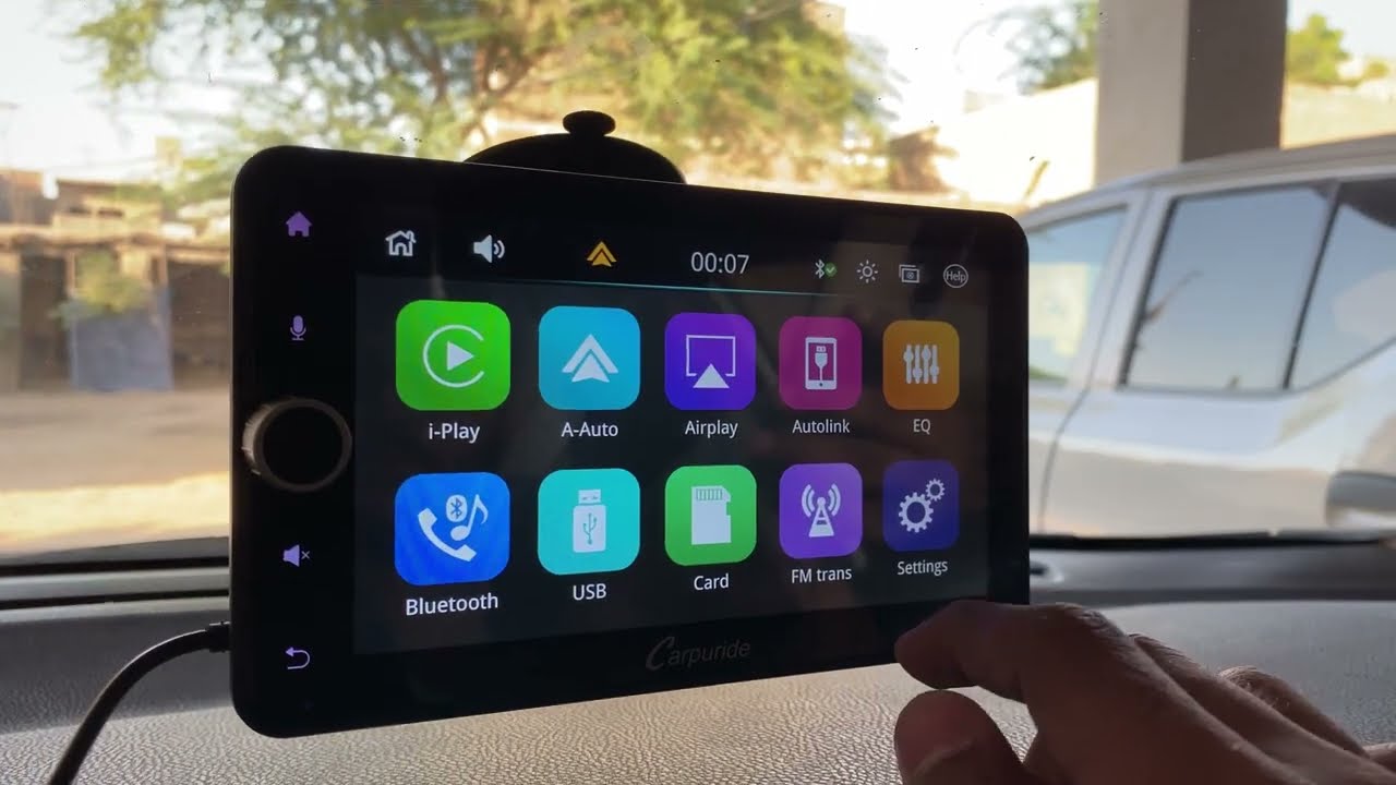 Wireless CarPlay Android Auto Mirror Link, 7 Zoll Touchscreen