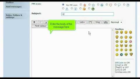 How to send private messages in phpBB