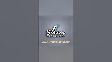 Java Abstract Classes #java #abstractclass #softstep #softstepsolution