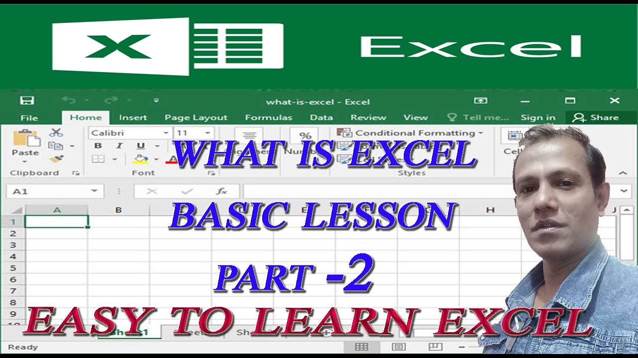 #MS Excel Basic lesson part 2, Bangla #how to learn excel. - YouTube