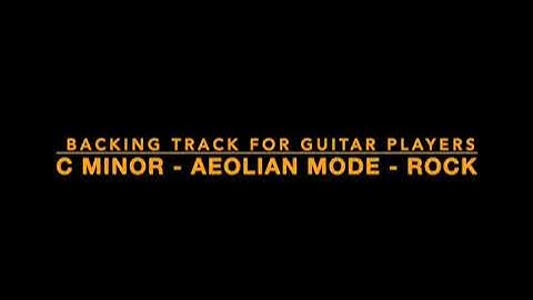 C# Minor Aeolian Mode Guitar Backing Track Jam Practice for Guitar Rock