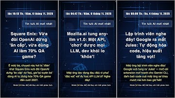 Tin tức Công nghệ AI: lúc 12:44 Thứ Sáu, 7 tháng 11, 2025 #QixNewsAI