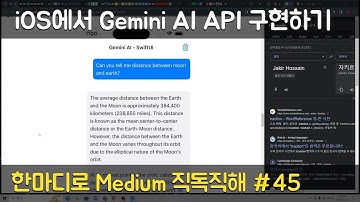 iOS에서 Gemini AI API 구현하기 — SwiftUI - 한마디로 Medium 직독직해 #45