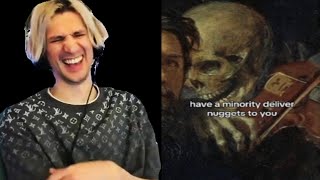 xQc Reacts to Skeleton Whispering Tiktoks