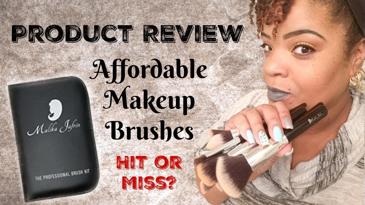 Affordable Makeup Brush Set | Malika Jafrin | Product Review & Demo | ❤LifeWithLisa343💋