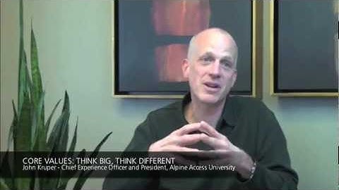 Alpine Access Core Values: Think Big, Think Different