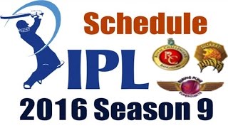 VIVO IPL 2016 : IPL 2016 Schedule, Time Table & Match Timings | IPL9 T20 | Cricket Fan Club screenshot 5
