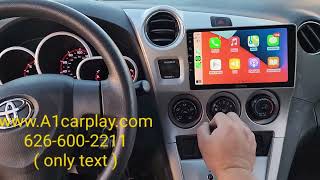 2010 toyota matrix upgrade retrofit apple carplay touch screen & backup camera