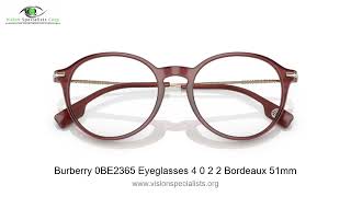 Burberry 0BE2365 Eyeglasses 4 0 2 2 Bordeaux 51mm