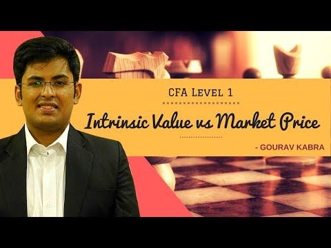 सीएफए स्तर 1 - आंतरिक और बाजार मूल्यों की तुलना करें जो मैं या तो खरीदता हूं! या बेचो!