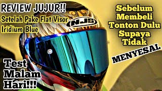 Test Visor Njs Iridium Blue Di Malam Hari Dan   - nya | Bikin Galau guys 😩