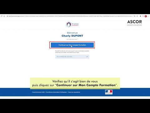 TUTO - Accéder à MonCompteFormation via FranceConnect