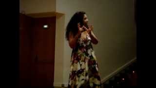 Soledad Felloza en la Cena-Narración en Cuenca