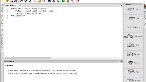 Crear variable booleana en Pseint