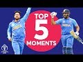 Rohit? Kuldeep? | India v Pakistan - Top 5 Moments | ICC Cricket World Cup 2019