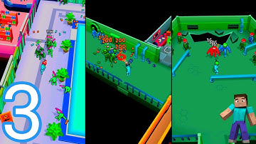 Walkers Attack - Gameplay Walkthrough Part 3 Zombie Defense: War Z Survival Level 1-2 (iOS, Android)